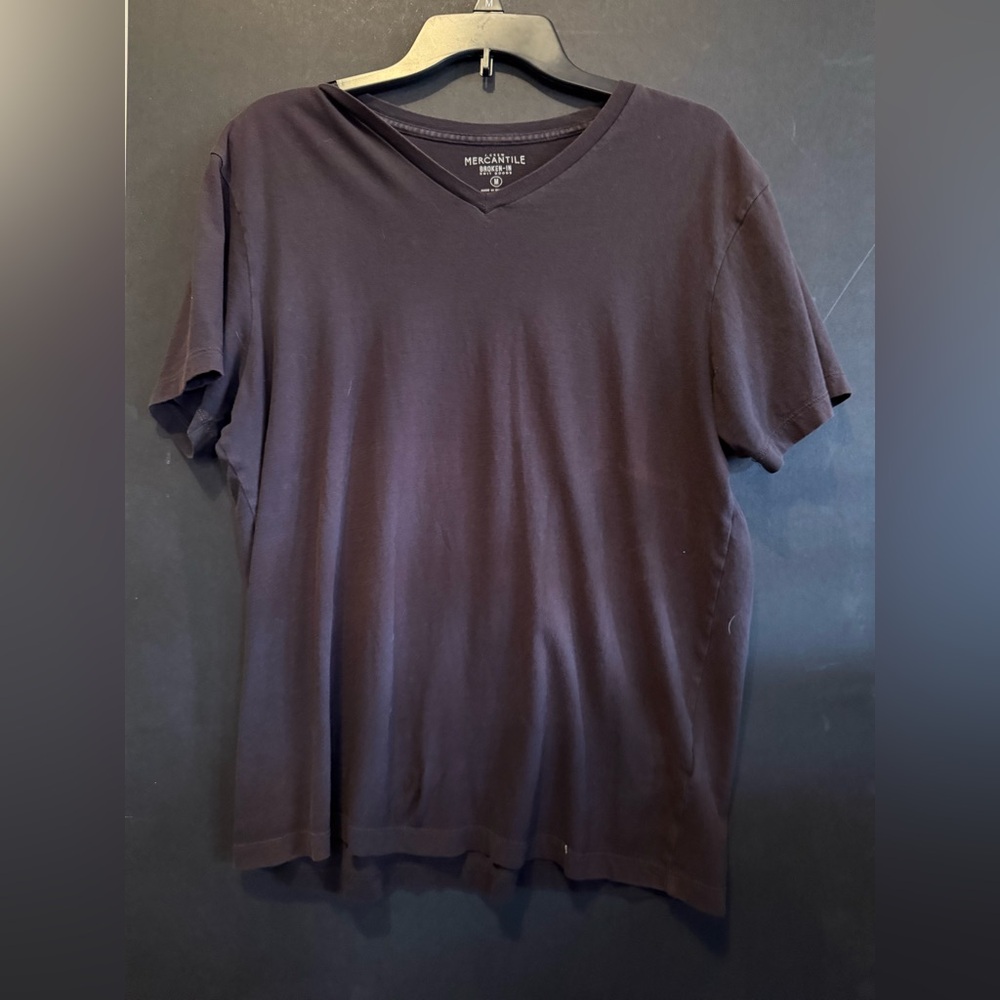 J. Crew Men's Black V-Neck Tee
